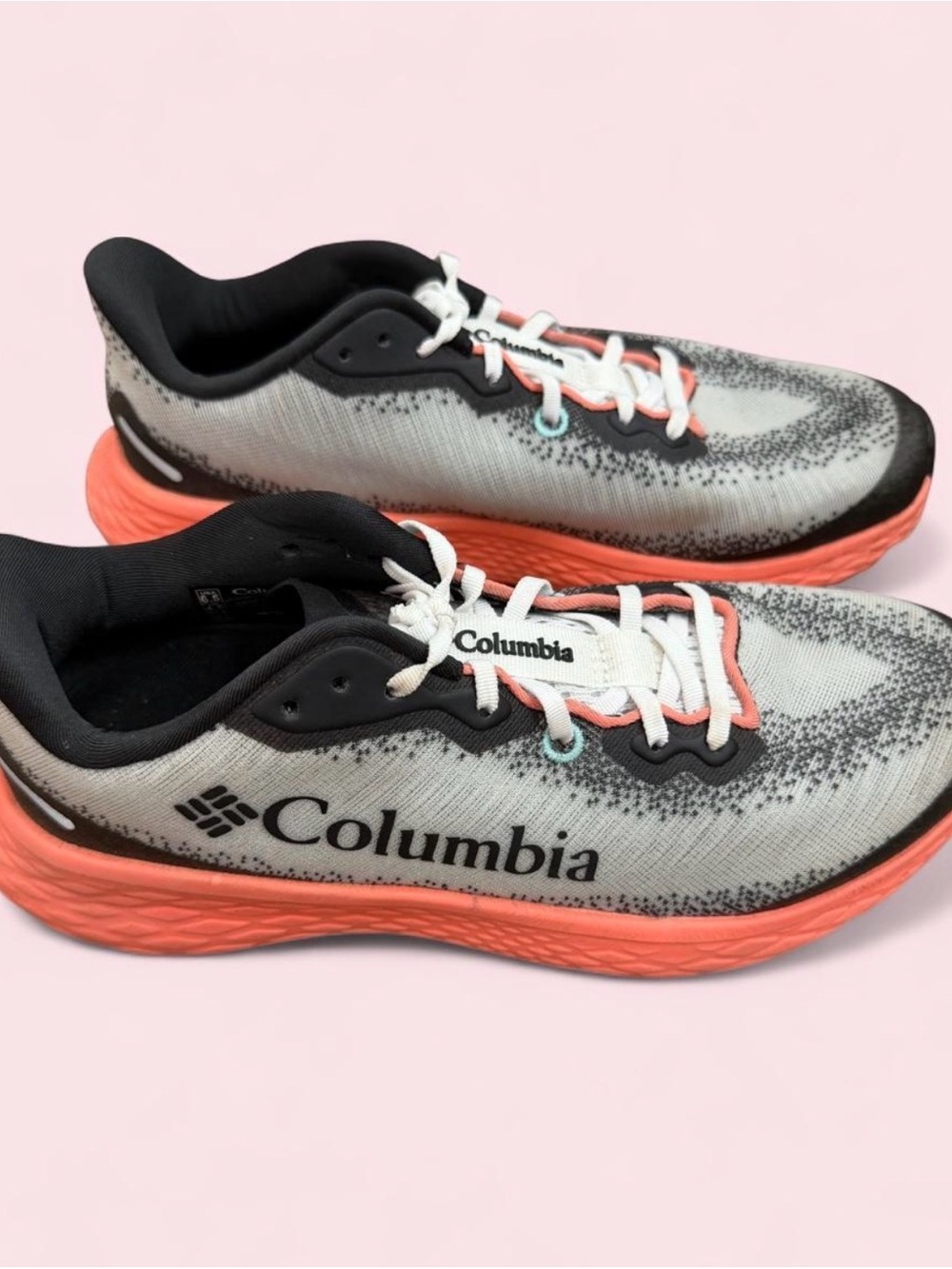 Columbia Women's Coral and Black Athletic Running Shoes